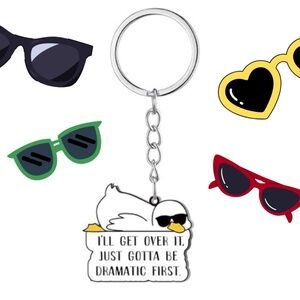 Just Gotta Be Dramatic Duck Keychain | Funny Novelty Gifts